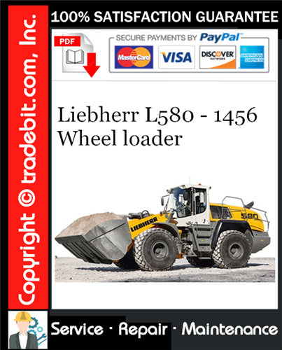 Product picture Liebherr L580 - 1456 Wheel loader Service Repair Manual Download ★