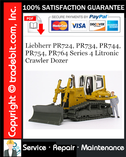 Product picture Liebherr PR724, PR734, PR744, PR754, PR764 Series 4 Litronic Crawler Dozer Service Repair Manual Download ★