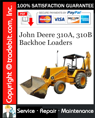 Product picture John Deere 310A, 310B Backhoe Loaders Service Repair Manual Download ★