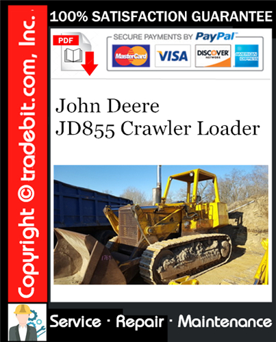 Product picture John Deere JD855 Crawler Loader Service Repair Manual Download ★