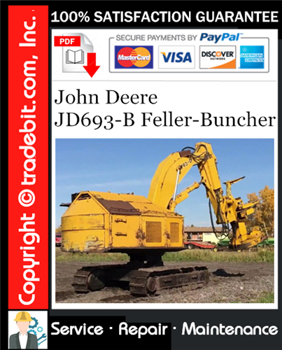 Product picture John Deere JD693-B Feller-Buncher Service Repair Manual Download ★