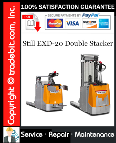 Product picture Still EXD-20 Double Stacker Service Repair Manual Download ★