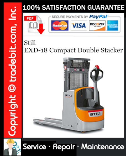 Product picture Still EXD-18 Compact Double Stacker Service Repair Manual Download ★