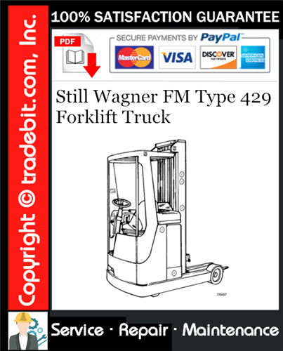 Product picture Still Wagner FM Type 429 Forklift Truck Service Repair Manual Download ★