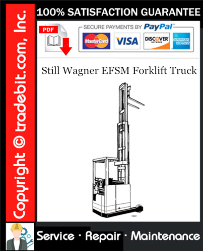 Product picture Still Wagner EFSM Forklift Truck Service Repair Manual Download ★