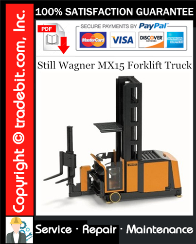 Product picture Still Wagner MX15 Forklift Truck Service Repair Manual Download ★