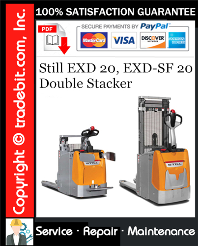 Product picture Still EXD 20, EXD-SF 20 Double Stacker Service Repair Manual Download ★