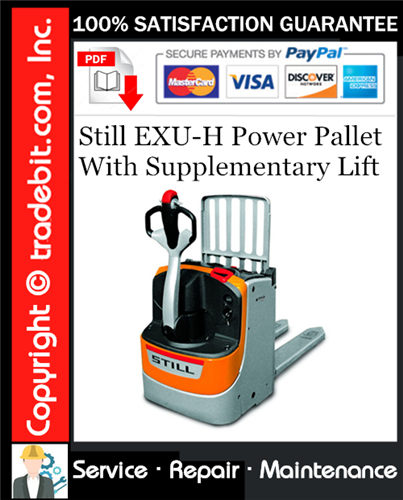 Product picture Still EXU-H Power Pallet With Supplementary Lift Service Repair Manual Download ★