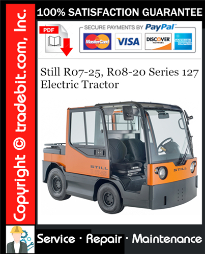 Product picture Still R07-25, R08-20 Series 127 Electric Tractor Service Repair Manual Download ★