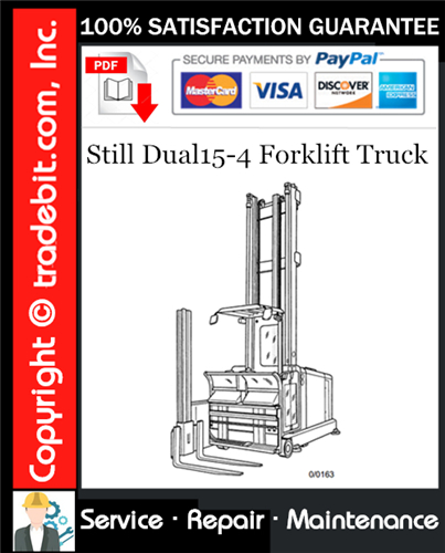 Product picture Still Dual15-4 Forklift Truck Service Repair Manual Download ★