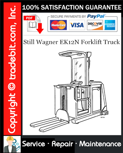 Product picture Still Wagner EK12N Forklift Truck Service Repair Manual Download ★