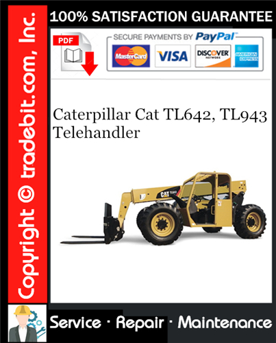 Product picture Caterpillar Cat TL642, TL943 Telehandler Service Repair Manual Download ★