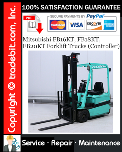 Product picture Mitsubishi FB16KT, FB18KT, FB20KT Forklift Trucks (Controller) Service Repair Manual Download ★