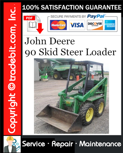 Product picture John Deere 90 Skid Steer Loader Service Repair Manual Download ★