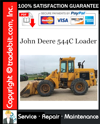 Product picture John Deere 544C Loader Service Repair Manual Download ★