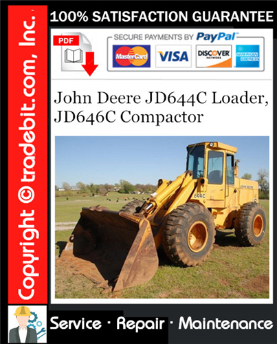 Product picture John Deere JD644C Loader, JD646C Compactor Service Repair Manual Download ★