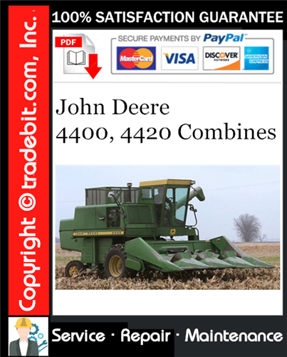 Product picture John Deere 4400, 4420 Combines Service Repair Manual Download ★