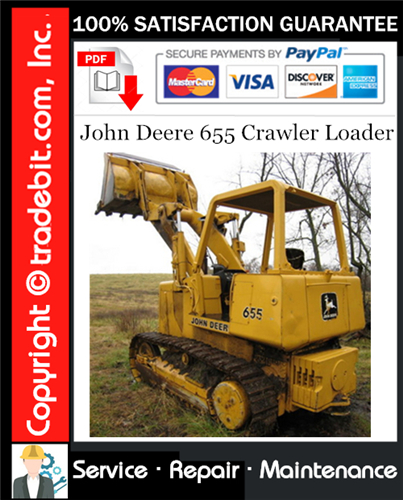Product picture John Deere 655 Crawler Loader Service Repair Manual Download ★