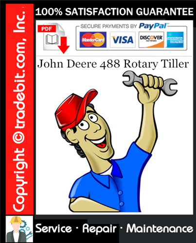 Product picture John Deere 488 Rotary Tiller Service Repair Manual Download ★