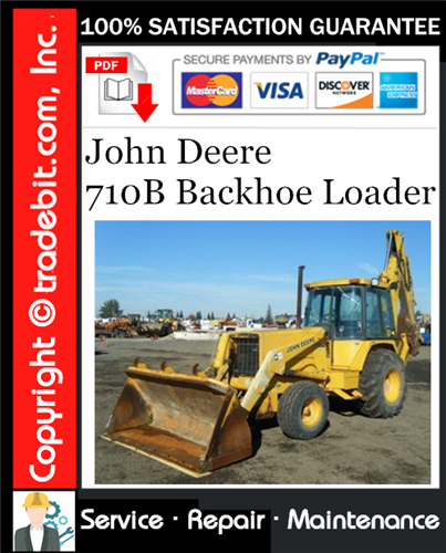 Product picture John Deere 710B Backhoe Loader Service Repair Manual Download ★