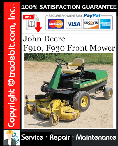 Product picture John Deere F910, F930 Front Mower Service Repair Manual Download ★