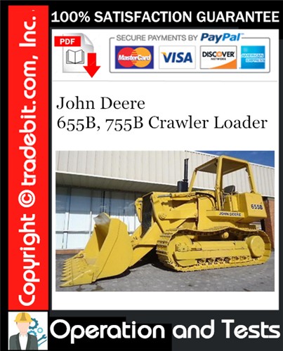Product picture John Deere 655B, 755B Crawler Loader Operation and Test Technical Manual Download ★