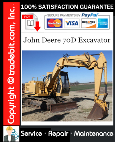 Product picture John Deere 70D Excavator Repair Technical Manual Download ★