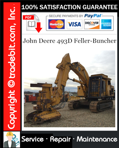 Product picture John Deere 493D Feller-Buncher Service Repair Manual Download ★