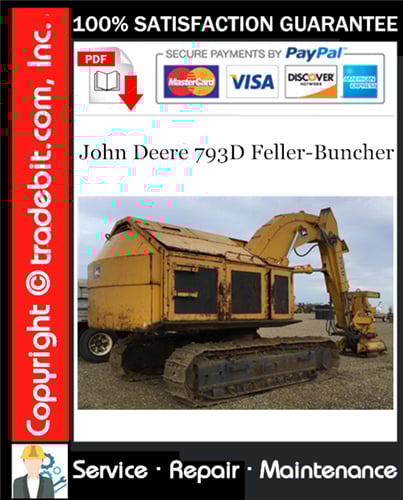 Product picture John Deere 793D Feller-Buncher Service Repair Manual Download ★