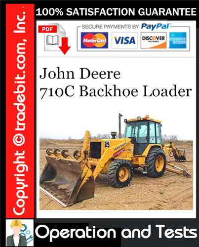 Product picture John Deere 710C Backhoe Loader Operation and Test Technical Manual Download ★