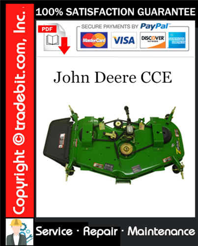 Product picture John Deere CCE Service Repair Manual Download ★