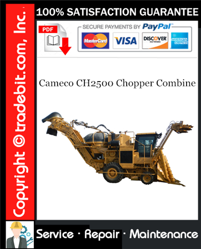 Product picture Cameco CH2500 Chopper Combine Repair Technical Manual Download ★