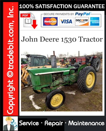 Product picture John Deere 1530 Tractor Service Repair Manual Download ★