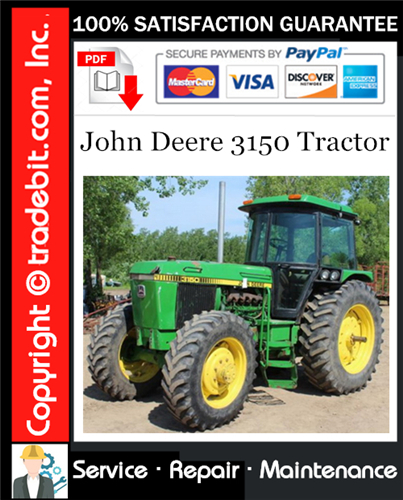 Product picture John Deere 3150 Tractor Service Repair Manual Download ★