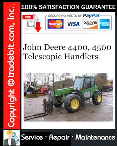 Product picture John Deere 4400, 4500 Telescopic Handlers Service Repair Manual Download ★