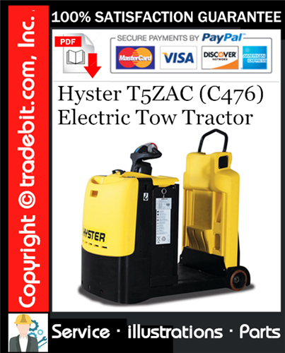 Product picture Hyster T5ZAC (C476) Electric Tow Tractor Parts Manual Download ★