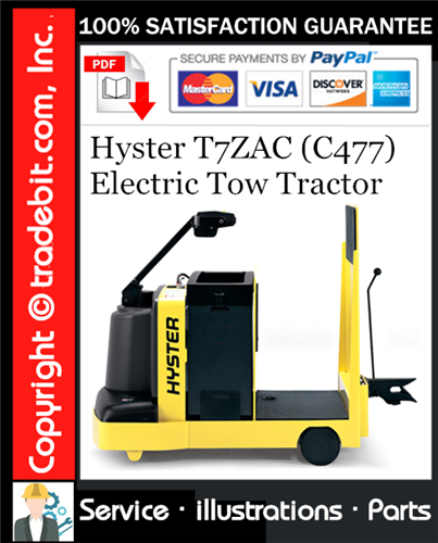Product picture Hyster T7ZAC (C477) Electric Tow Tractor Parts Manual Download ★