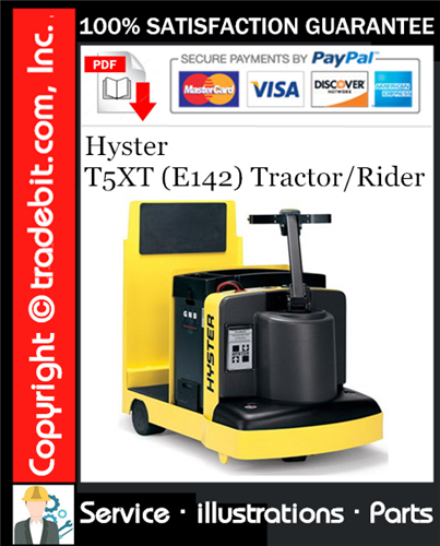 Product picture Hyster T5XT (E142) Tractor/Rider Parts Manual Download ★